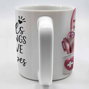 Not All Angels Have Wings Some Have Stethoscopes, Personalized Custom Coffee Mug, Gift For Doctors And Nurses