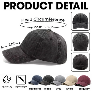 This Grandpa Is Loved By - Personalized Custom Vintage Washed Denim Cap