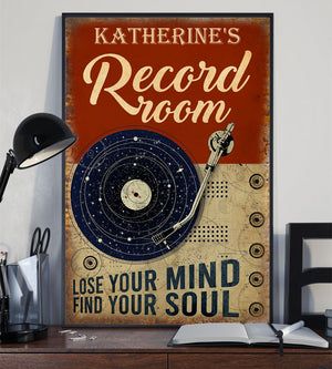 Personalized Vinyl Lose Your Mind Vertical Poster