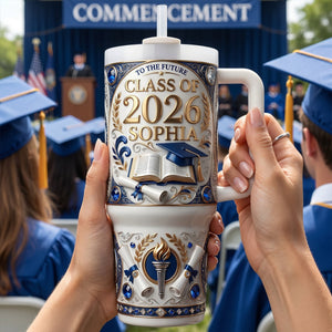 Class Of 2026 Tumbler Handle - Personalized Graduation Gifts
