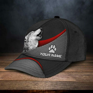 Wolf Color Metal Pattern Personalized Classic Cap