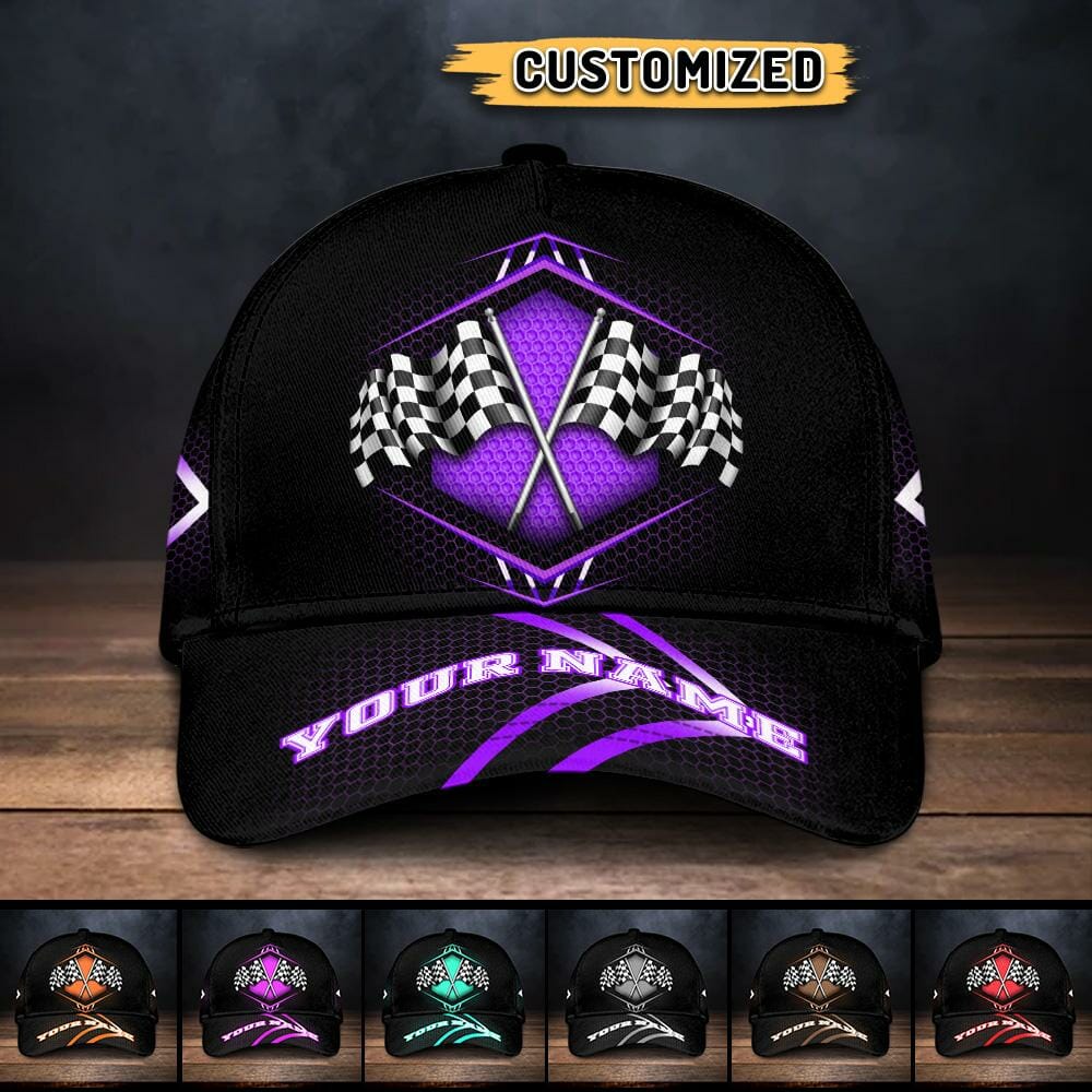 Racing Lovers Lightning Personalized Classic Cap