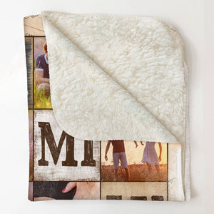 A Whole Lot Of Love - Personalized Blanket - Gift For Dad, Mom, Family Members - From Son, Daughter, Husband, Wife