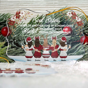 Here's To Another Year Of Bonding Over Alcohol - Personalized Acrylic Ornament
