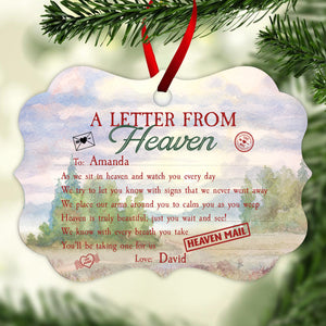 A Letter From Heaven To You - Personalized Ornament - Memorial Gift For Family