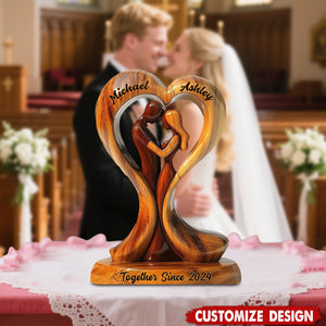 You And Me We Got This - Personalized Couple Shaped Acrylic Plaque