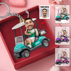 Personalized Golf Acrylic Keychain - Gift for Golf Lovers