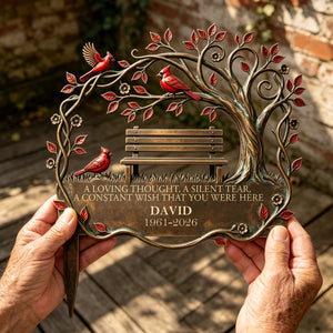 Memorial Stake Cardinal Remembrance Gift - Personalized Garden Stake