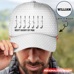 Best Dad Grandpa By Par Golf Clubs-Personalized Classic Cap
