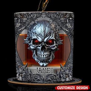 Cool Skull - Personalized Skull Whiskey Glass