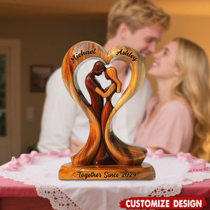 You And Me We Got This - Personalized Couple Shaped Acrylic Plaque
