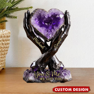 Personalized Couple Custom Shaped Acrylic Plaque - You & Me We Got This