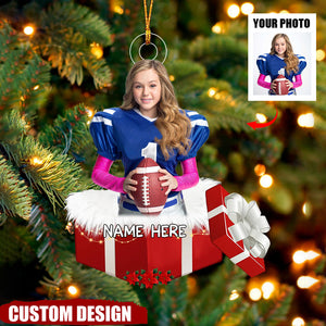 Baby Or Pet Christmas Gift - Personalized Photo Mica Ornament