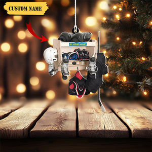 Personalized Hockey Closet Ornament -Gift For Hockey Lover - 2025 New Release