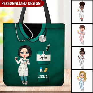 Nurse Life Pretty Doll Nurse Personalized Tote Bag