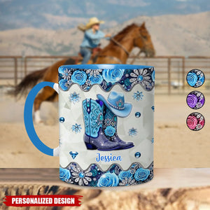 Cowgirl Boots-Personalized Cowgirl Accent Mug