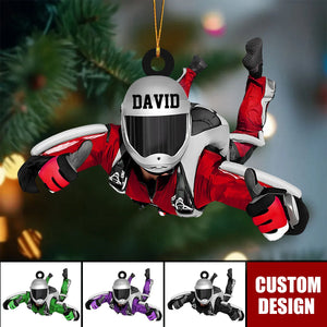 Personalized Skydiving Christmas Ornament, Gift For Skydiving Lovers - 2025 New Release