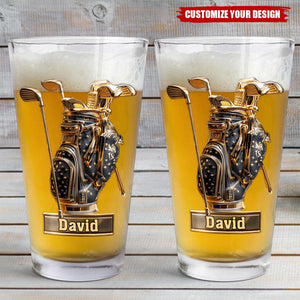 Look For Balls - Personalized Golf Beer Glass