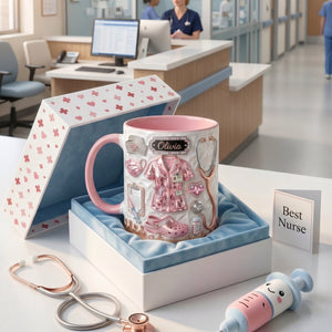 Personalized Nurse Themed Mug - Gift For Nurses & Healthcare Workers