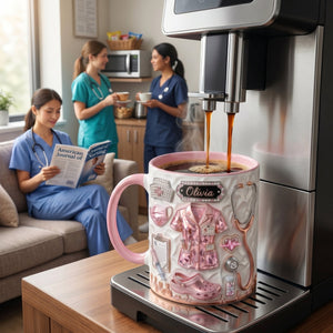 Personalized Nurse Themed Mug - Gift For Nurses & Healthcare Workers