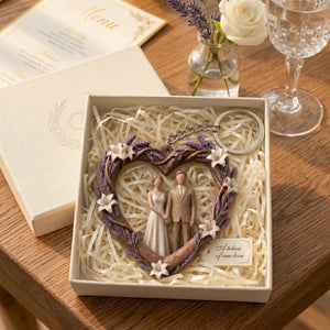 Personalized Couple Heart Keychain-Gift For Couple