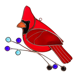 Stained Glass Humming Birds Suncatcher - Gift For Bird Lovers