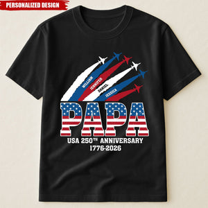 America 250Th Anniversary Gifts For Dad, Grandpa-Personalized Shirt