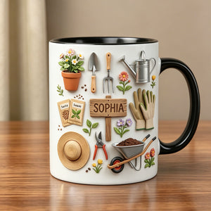 Personalized Gardening Mug - Gift for Mom & Plant Lovers
