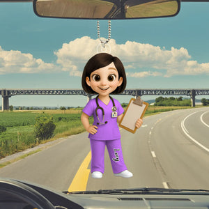 To My Favorite Nurse Personalized Car Hanging Ornament - Gift For Nurse