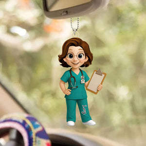 To My Favorite Nurse Personalized Car Hanging Ornament - Gift For Nurse