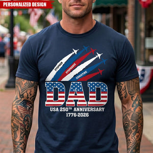 America 250Th Anniversary Gifts For Dad, Grandpa-Personalized Shirt