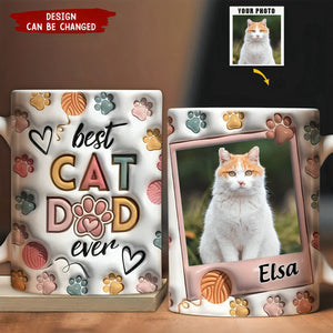 Cat Mom Cat Dad - Personalized 3D Inflated Effect Printed Mug - Gift For Cat Lover, Cat Mom, Cat Dad, Cat Owner