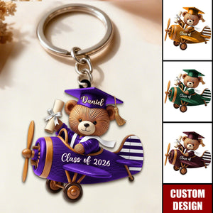Class of Graduate Airplane Keychain - Gift For Graduates
