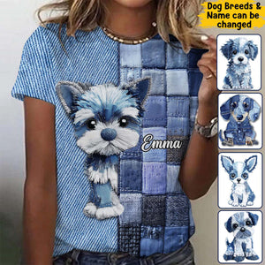 Love Miniature Schnauzer-Personalized Dog All Over Shirt