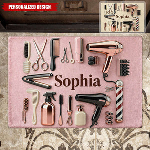 Proud Hair Stylist-Personalized Hairdresser Doormat