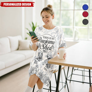 My Pawjamas Dog Custom Breeds Toile De Jouy Style-Personalized Sleep Tee