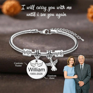 Personalized Angel Memorial Bracelet