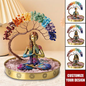 Yoga Girl Plaque - Personalized Gifts For Yoga Lovers