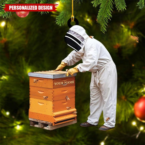 Personalized Beekeeper Ornament-Gift For Honeybee Keeper