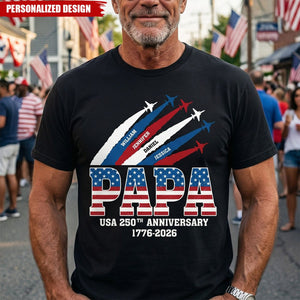 America 250Th Anniversary Gifts For Dad, Grandpa-Personalized Shirt