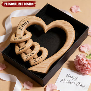 Personalized Mommy Heart Acrylic Plaque-Gifts For Mother's Day
