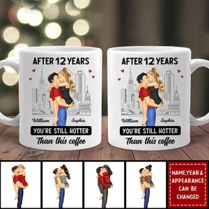 Couple After Years Hotter Than This Coffee - Personalized Mug