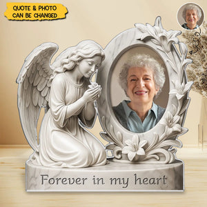 Your Love Is My Forever Light - Memorial Personalized Acrylic Plaque - Sympathy Gift For Family Members