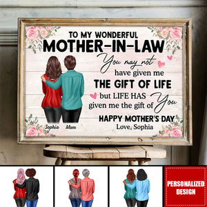 To My Mother-In-Law Happy Mother's Day-Personalized Poster-Heartwarming Mother's Day Gift For Mother-In-Law