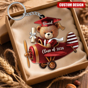 Class of Graduate Airplane Keychain - Gift For Graduates