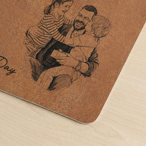 We Love You Personalized Desk Mat - Father's Day Gift For Husband, Dad