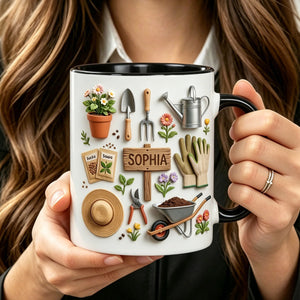 Personalized Gardening Mug - Gift for Mom & Plant Lovers