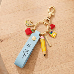 Personalized Back to School Keychain - Teacher Appreciation Gift
