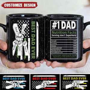 Best Dad Ever Fist Pump - Gift For Dad, Father - Personalized Mug