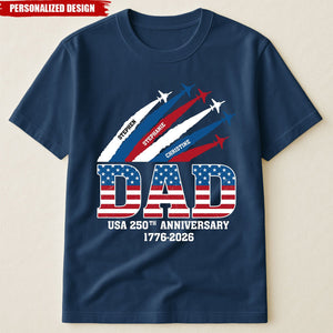 America 250Th Anniversary Gifts For Dad, Grandpa-Personalized Shirt